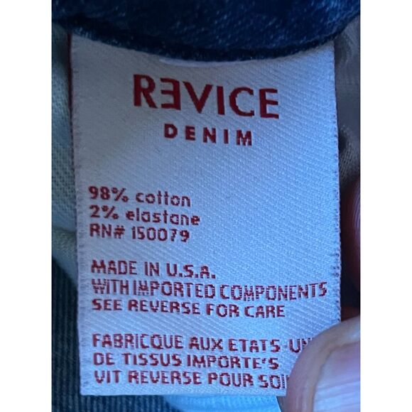 REVICE Blue High Rise Straight Leg Denim Jeans Pants Women's Size 27 - Picture 4 of 8